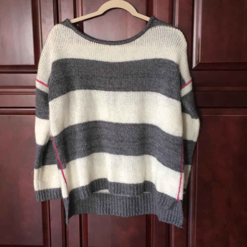 Striped oversized sweater